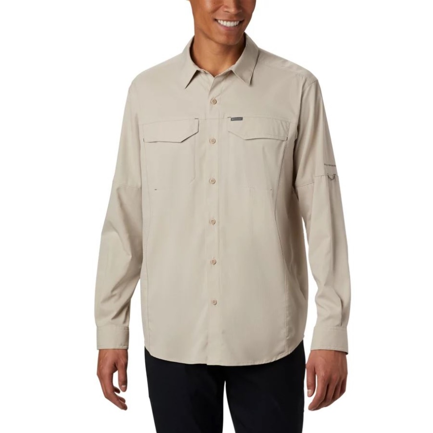Columbia Sale Men's Silver Ridge Lite Long Sleeve Shirt Fossil
