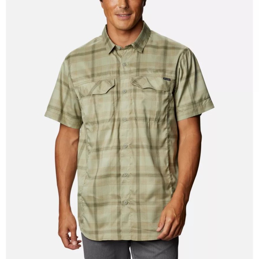 Columbia Sale Men's Silver Ridge Lite Plaid Short Sleeve Shirt Safari Large Plaid