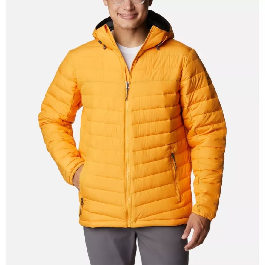 Columbia Sale Men's Slope Edge Hooded Insulated Jacket Tall Mango