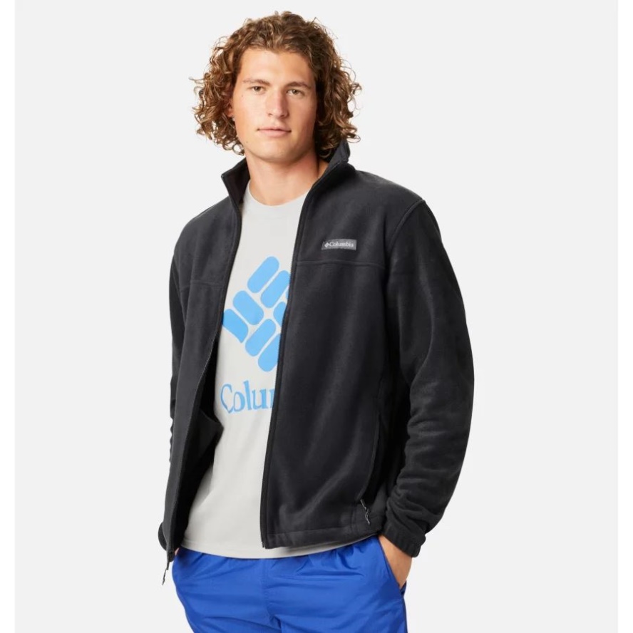 Columbia Sale Men's Steens Mountain 2.0 Full Zip Fleece Jacket Black