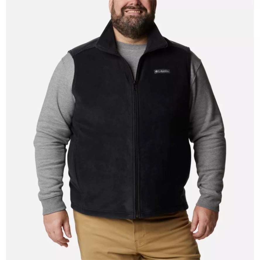 Columbia Sale Men's Steens Mountain Fleece Vest Big Black