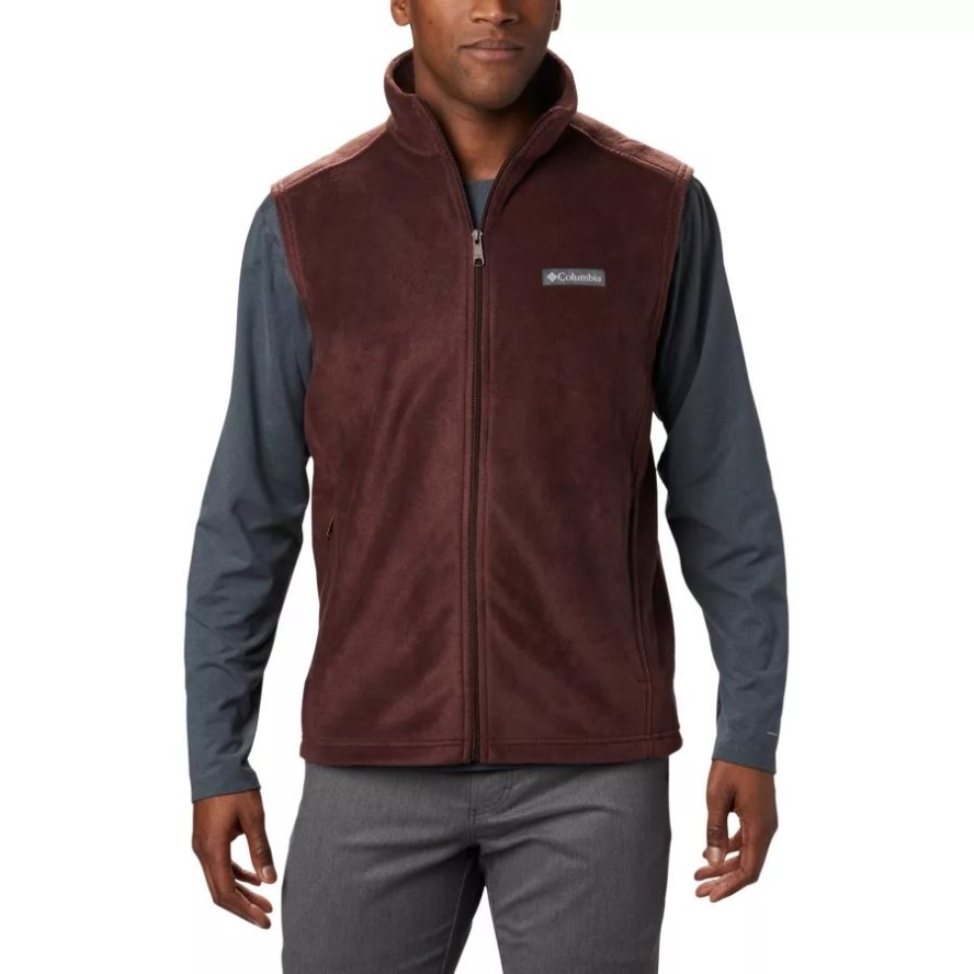 Columbia Sale Men's Steens Mountain Fleece Vest Red Lodge