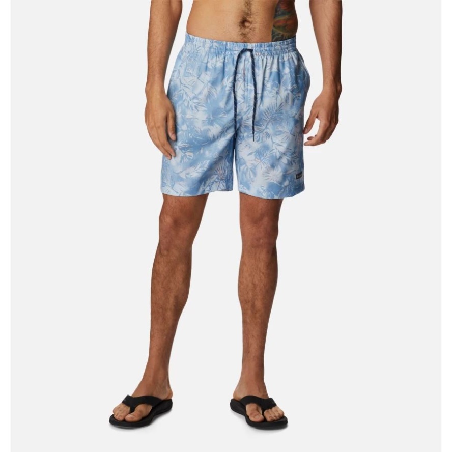 Columbia Sale Men's Summertide Stretch Printed Shorts Jet Stream Sketchy Paradise