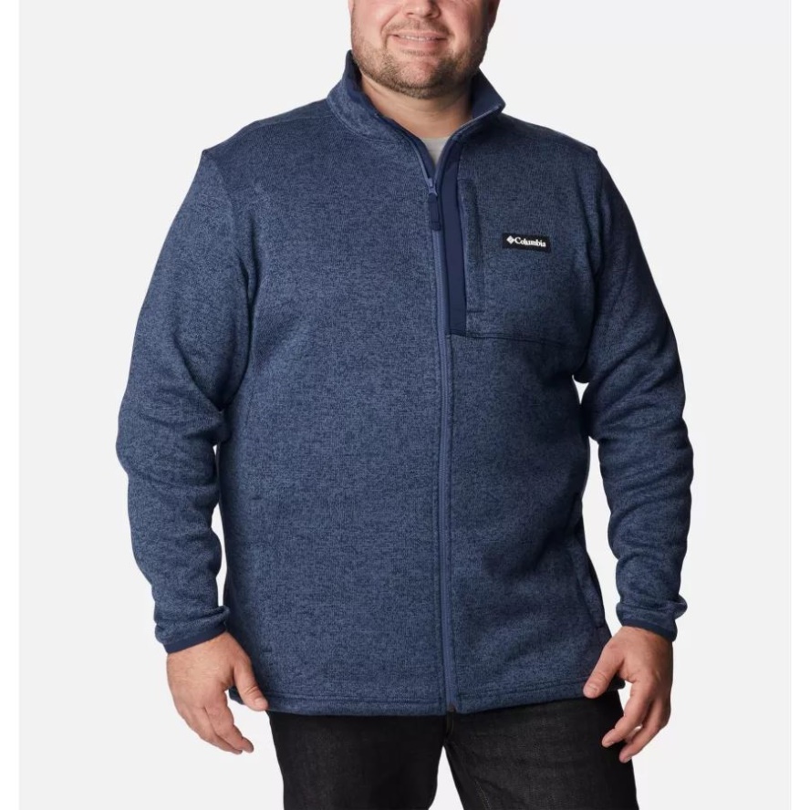 Columbia Sale Men's Sweater Weather Fleece Full Zip Big Dark Mountain Heather