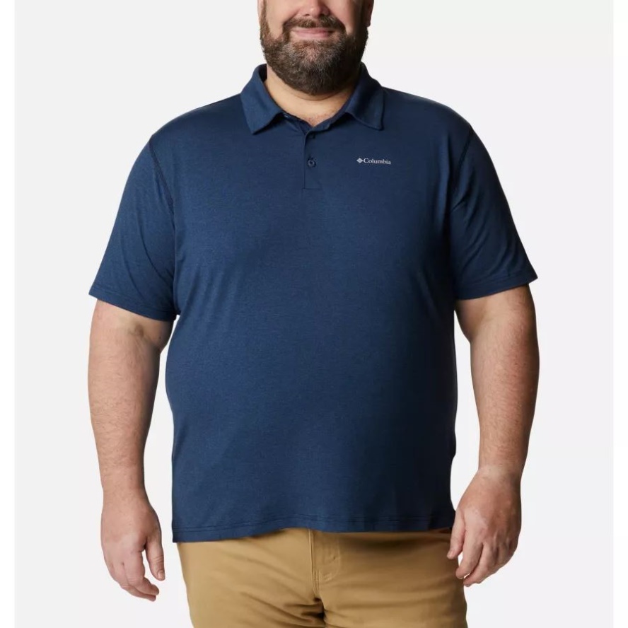 Columbia Sale Men's Tech Trail Polo Big Collegiate Navy