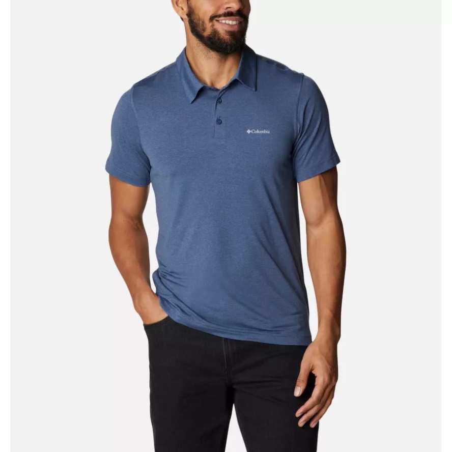 Columbia Sale Men's Tech Trail Polo Dark Mountain