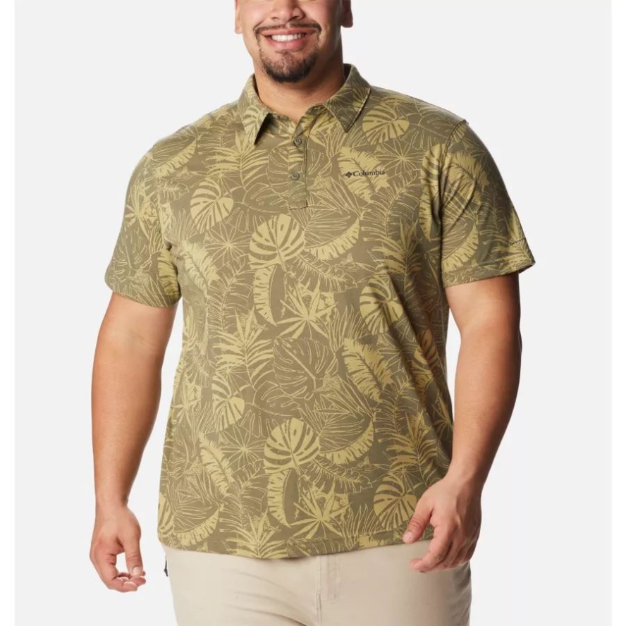 Columbia Sale Men's Thistletown Hills Polo Big Stone Green King Palms