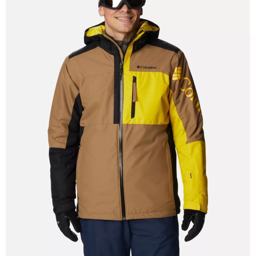 Columbia Sale Men's Timberturner II Ski Jacket Delta/Black/Laser Lemon