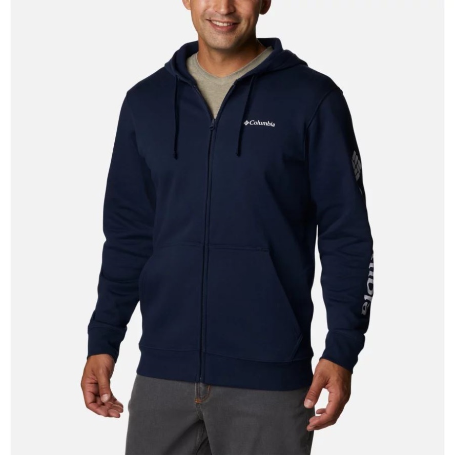 Columbia Sale Men's Trek Graphic Hoodie Collegiate Navy