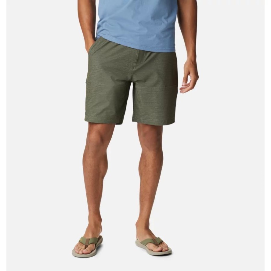 Columbia Sale Men's Twisted Creek Shorts Stone Green Heather
