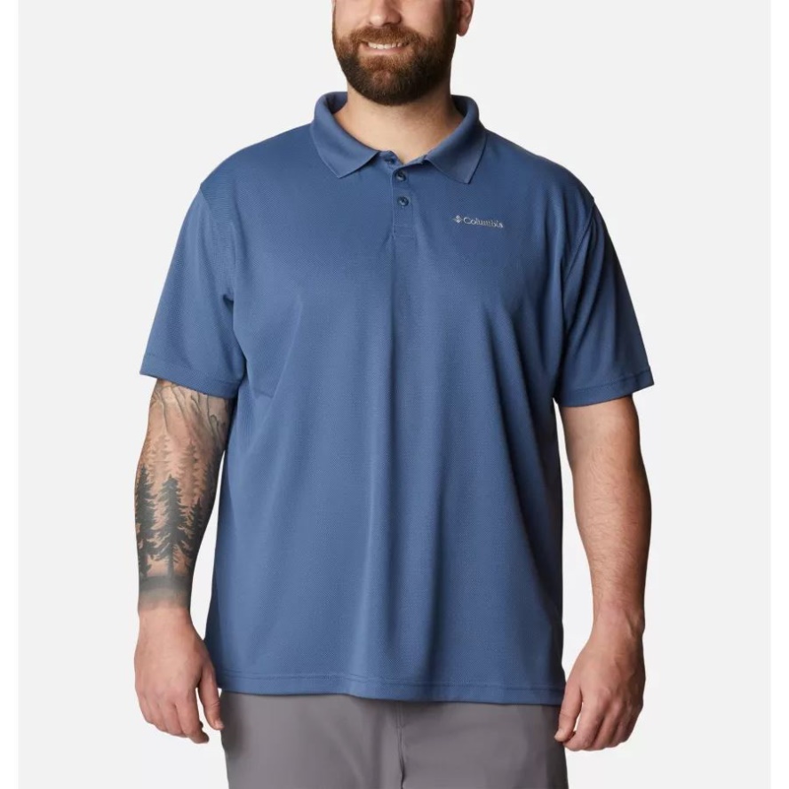 Columbia Sale Men's Utilizer Polo Shirt Big Dark Mountain
