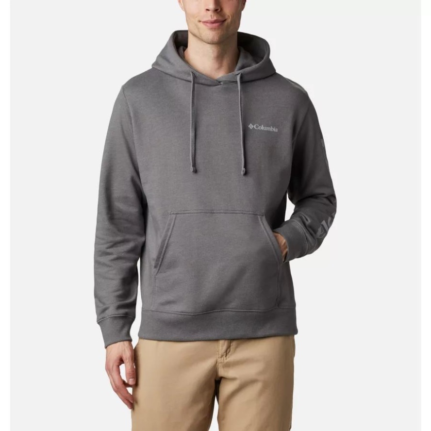 Columbia Sale Men's Viewmont II Sleeve Graphic Hoodie City Grey/Columbia Sale Grey