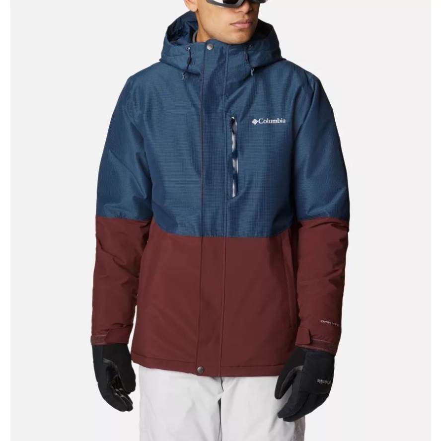 Columbia Sale Men's Winter District Insulated Ski Jacket Elderberry/Coll Navy Ripstop