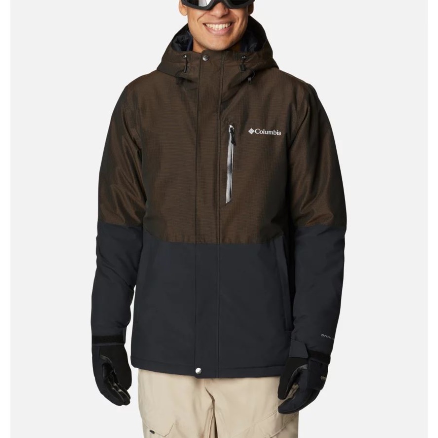 Columbia Sale Men's Winter District Ski Jacket Black/Black Ripstop