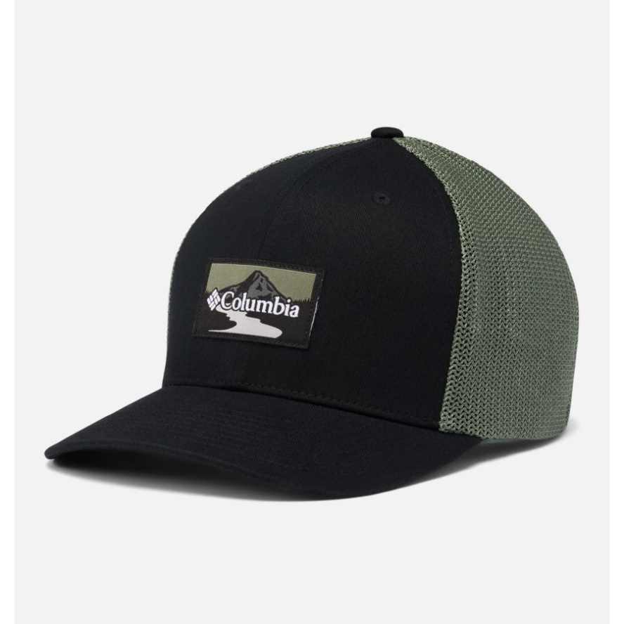 Columbia Sale Mesh Ball Cap Columbia Sale Black/Stone Green Peak2River