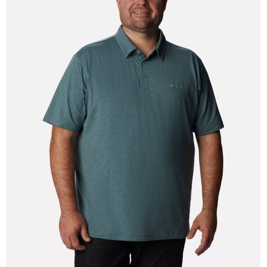 Columbia Sale Metal Heather Men's Tech Trail Polo Big
