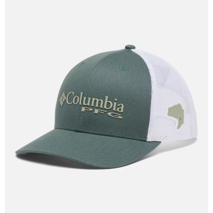 Columbia Sale Metal/Safari PFG Logo Mesh Snapback High Crown