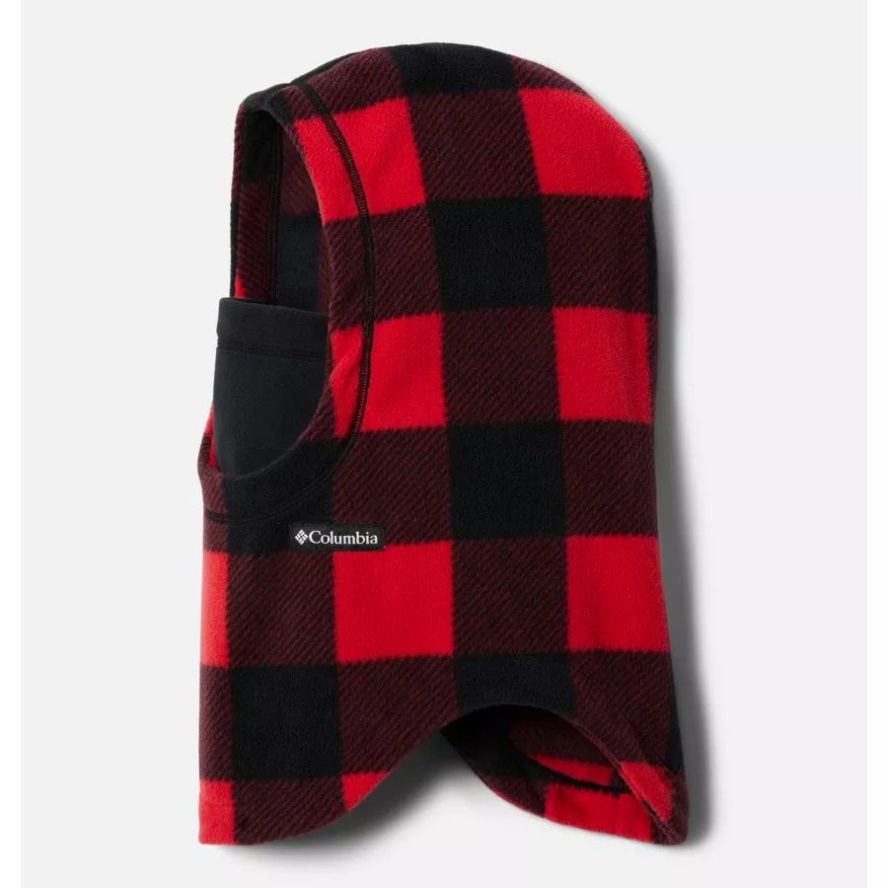 Columbia Sale Mountain Red Check Print Youth Frosty Trail Balaclava