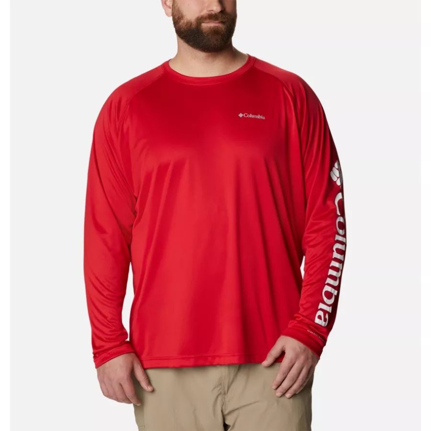 Columbia Sale Mountain Red Men's Fork Stream Long Sleeve Shirt Big
