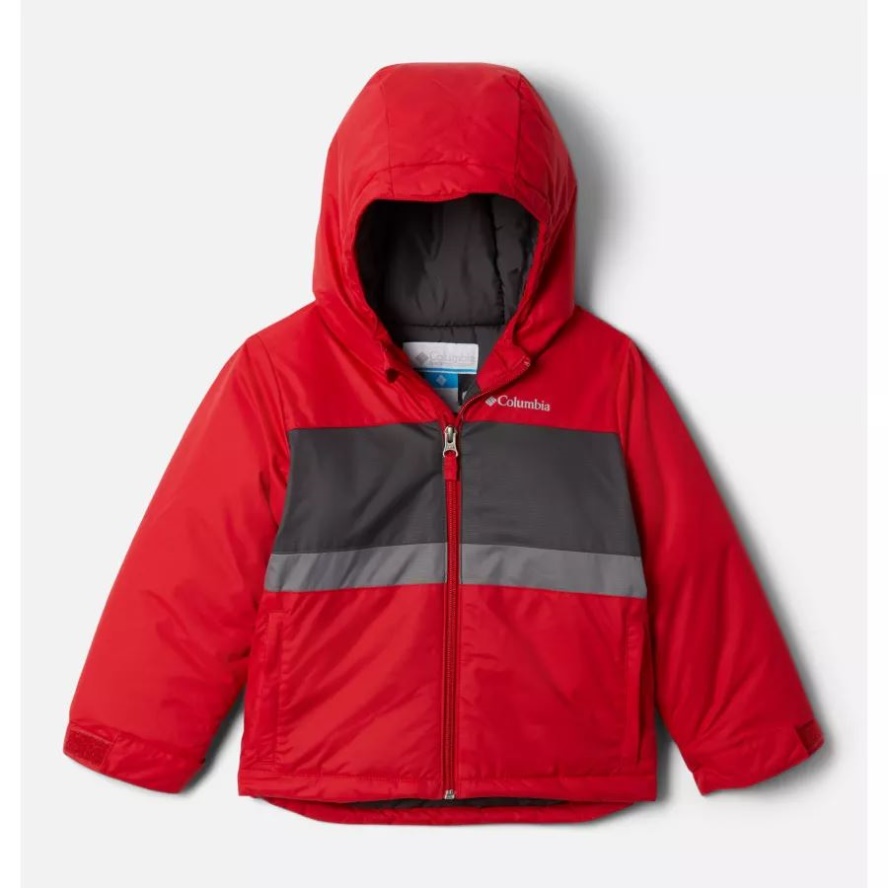Columbia Sale Mountain Red/Shark/City Grey Toddler Valley Runner Jacket