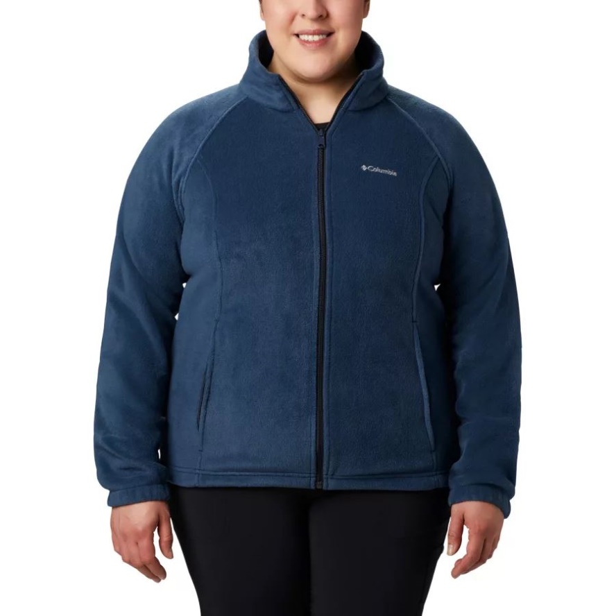 Columbia Sale Navy Women's Benton Springs Full Zip Plus Size Columbia Sale