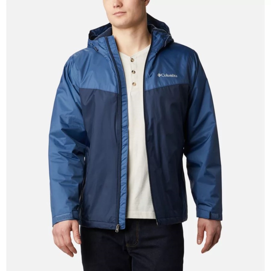 Columbia Sale Night Tide/Collegiate Navy Men's Glennaker Sherpa Lined Jacket Tall