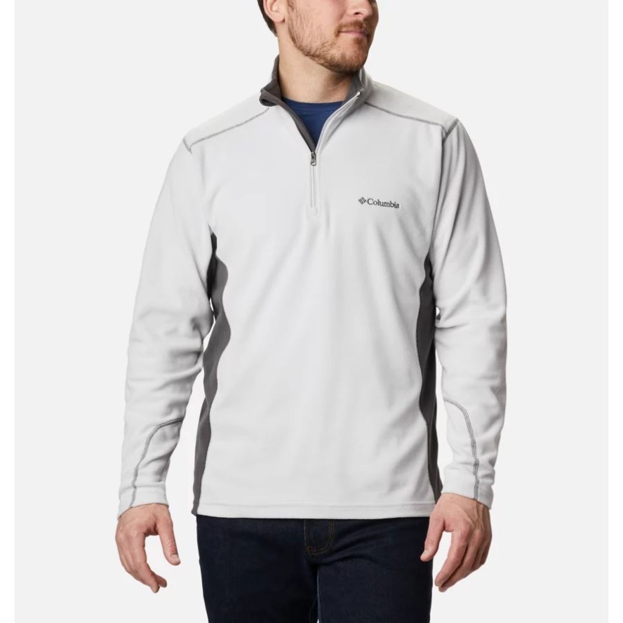 Columbia Sale Nimbus Grey/Shark Men's Klamath Range II Half Zip Fleece Pullover