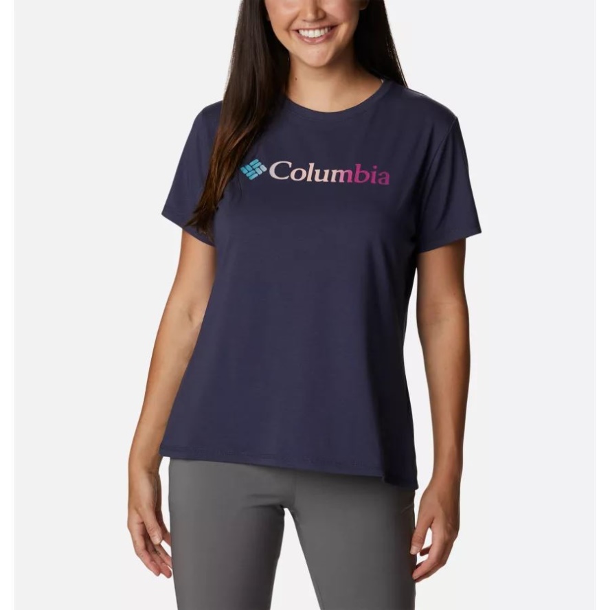 Columbia Sale Nocturnal/Branded Gradient Women's Sun Trek Technical Graphic T-Shirt