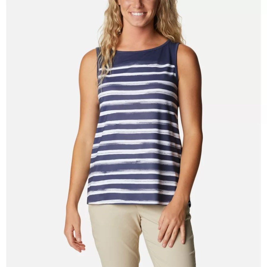 Columbia Sale Nocturnal Brush Stripe Women's Chill River Tank
