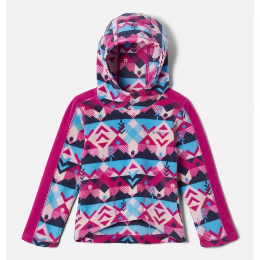 Columbia Sale Nocturnal Checkpoint/Wild Fuchsia Girls' Toddler Glacial Hoodie