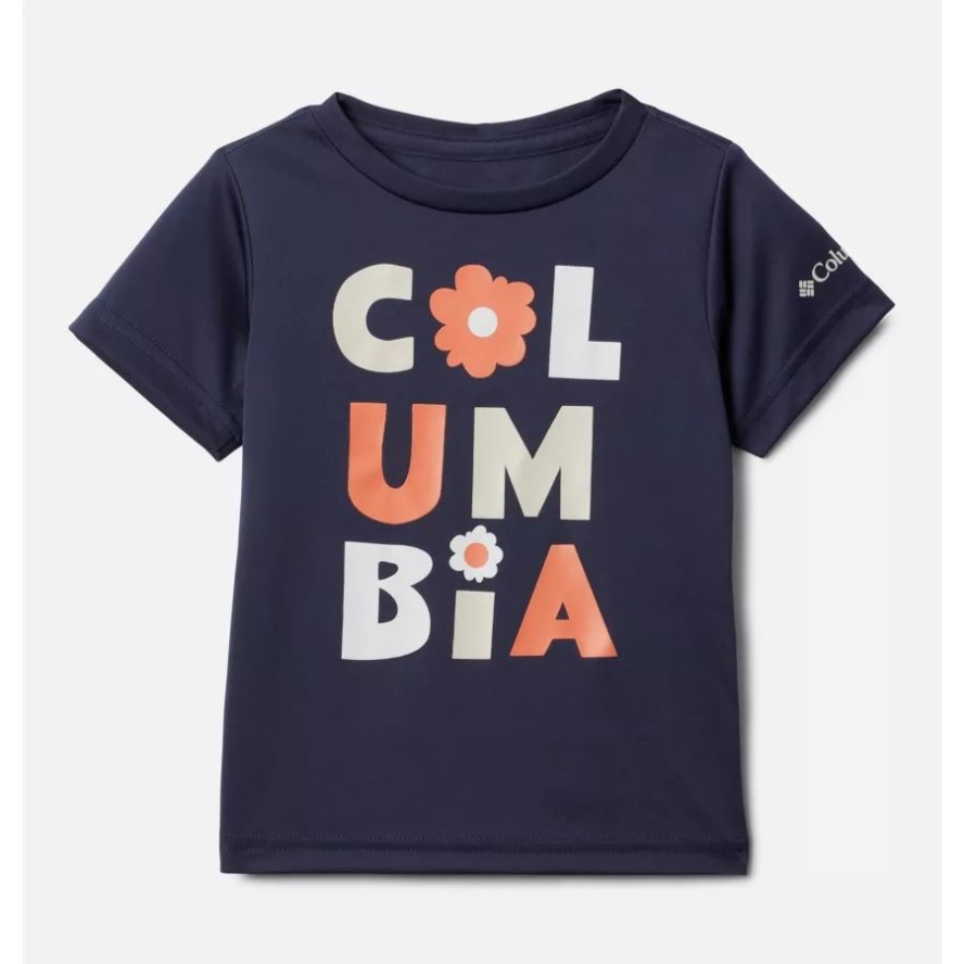 Columbia Sale Nocturnal Flowery Type Girls' Toddler Mirror Creek Short Sleeve Graphic T-Shirt