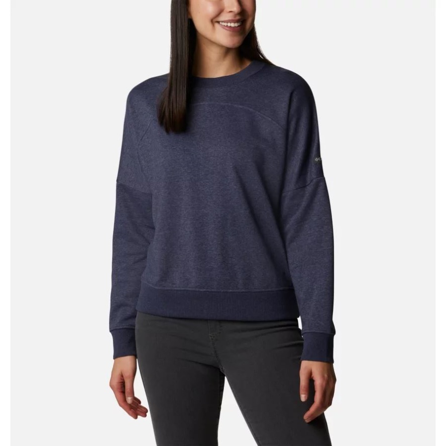 Columbia Sale Nocturnal Heather/Nocturnal Women's Columbia Sale Lodge French Terry Crew