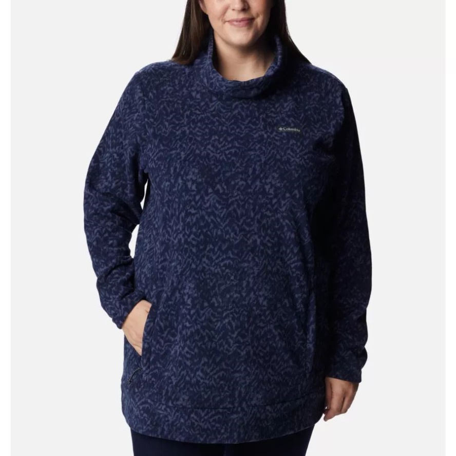 Columbia Sale Nocturnal Terrain Print Women's Ali Peak Fleece Tunic Plus Size