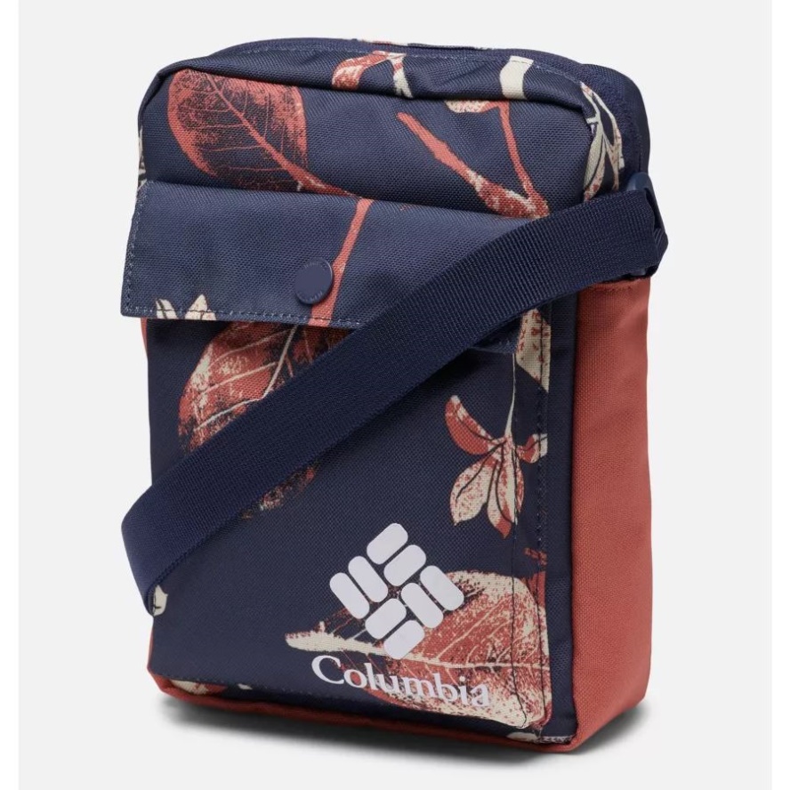 Columbia Sale Nocturnal Topiary/Dark Coral Zigzag Side Bag