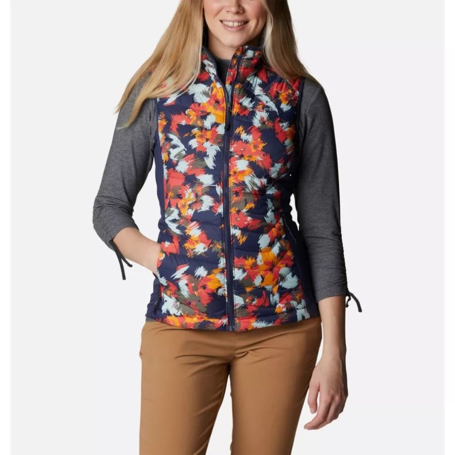 Columbia Sale Nocturnal Typhoon Blooms/Nocturnal Women's Powder Pass Vest