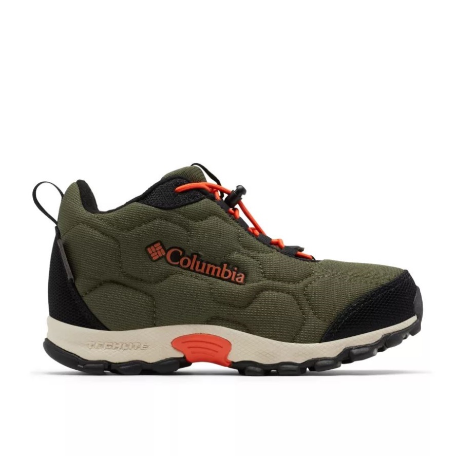 Columbia Sale Nori/Red Quartz Youth Firecamp Mid 2 Waterproof Shoe