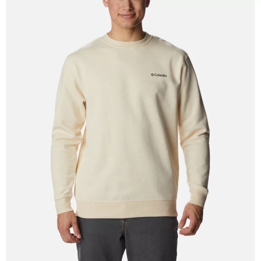 Columbia Sale Oatmeal Heather Men's Hart Mountain II Crew Sweatshirt