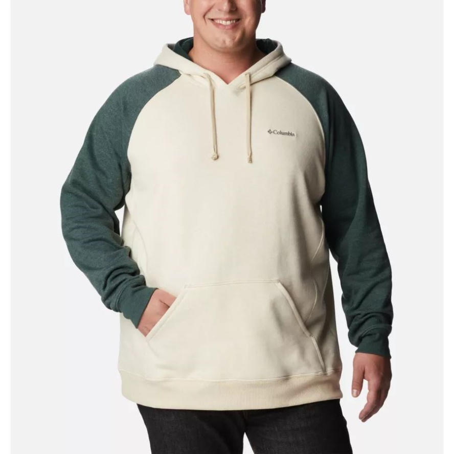 Columbia Sale Oatmeal Heather/Spruce Heather Men's Hart Mountain II Hoodie Big