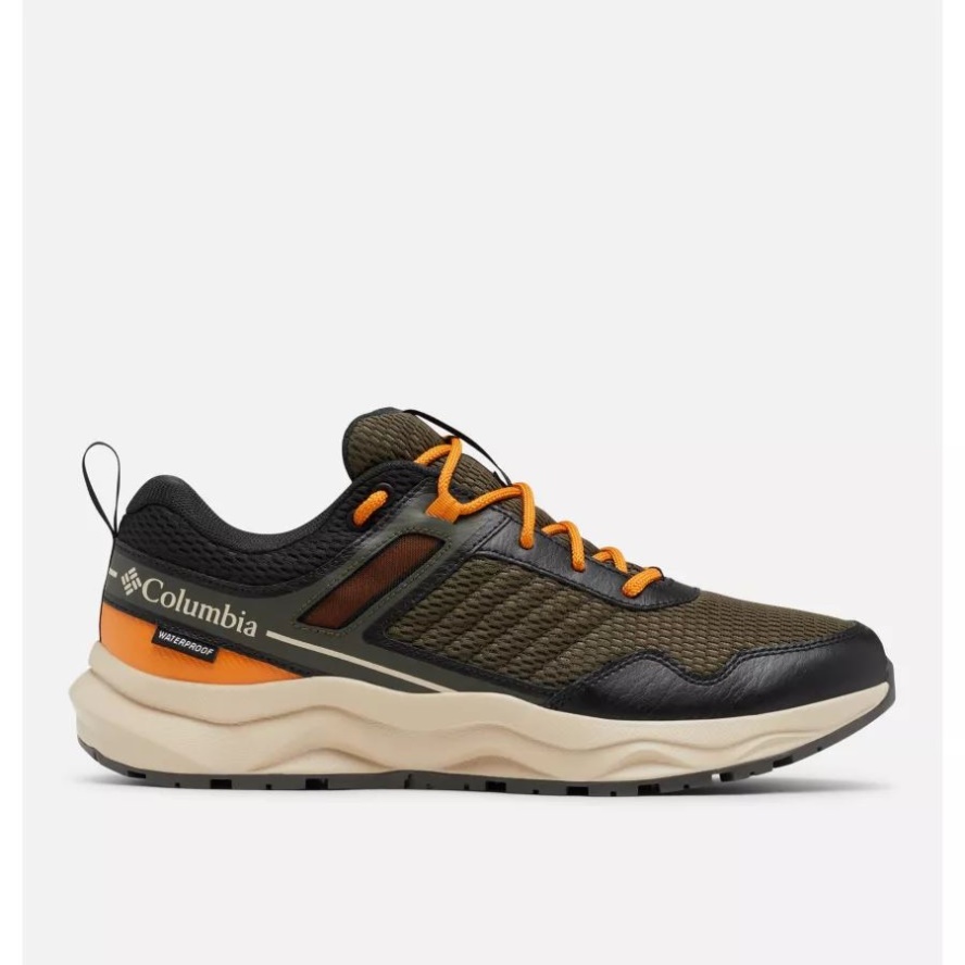 Columbia Sale Olive Green/Ancient Fossil Men's Plateau Waterproof Shoe