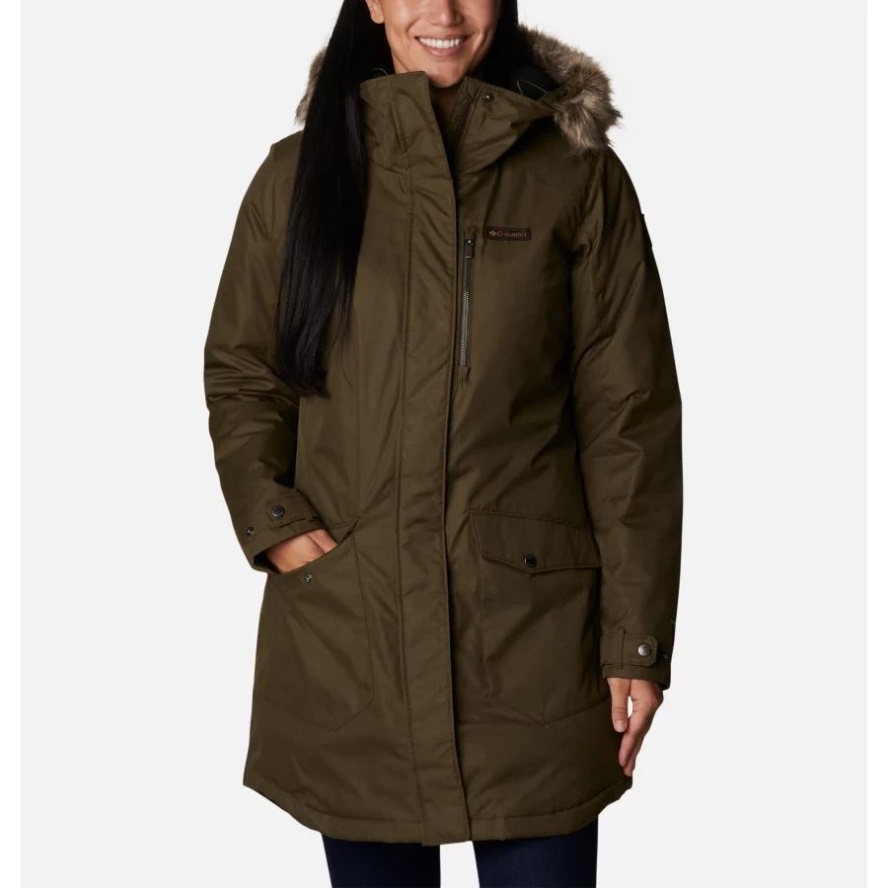 Columbia Sale Olive Green Women's Suttle Mountain Long Insulated Jacket