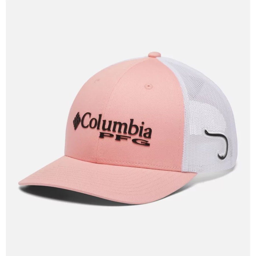 Columbia Sale PFG Logo Mesh Snapback Mid Crown Sorbet/Black/Hook