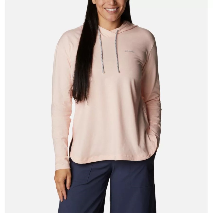 Columbia Sale Peach Blossom Heather Women's Sun Trek Hooded Pullover