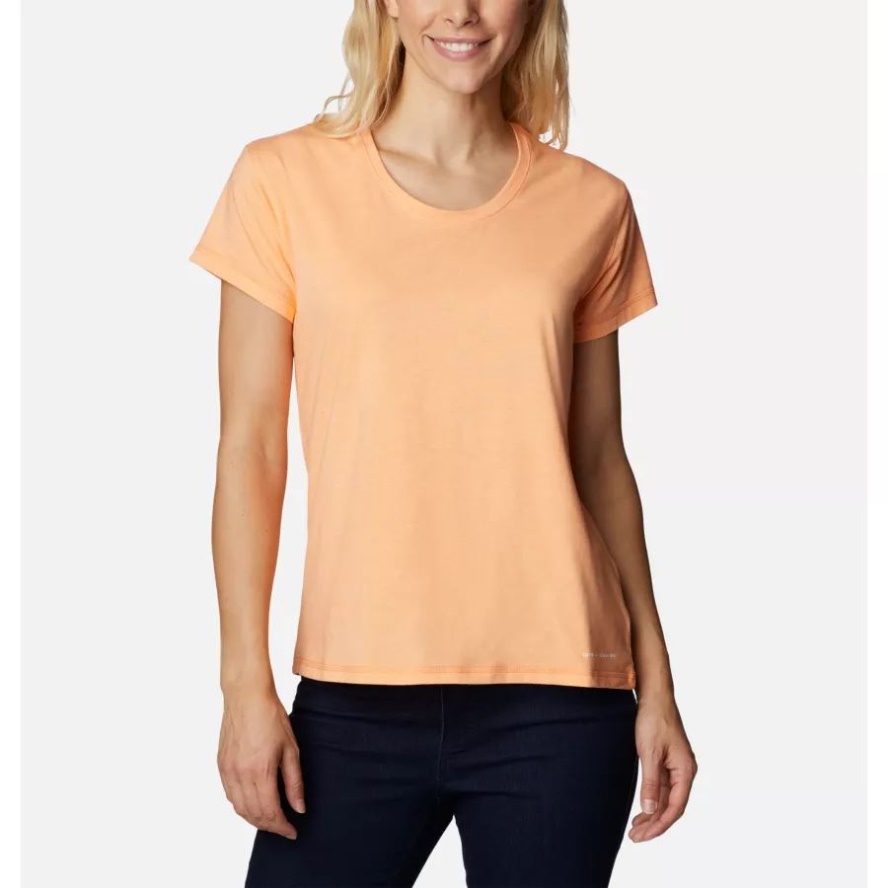 Columbia Sale Peach Heather Women's Sun Trek T-Shirt