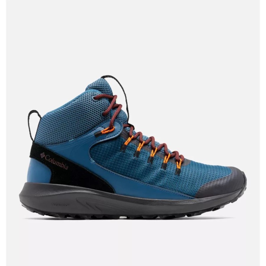 Columbia Sale Petrol Blue/Black Men's Trailstorm Mid Waterproof Walking Shoe