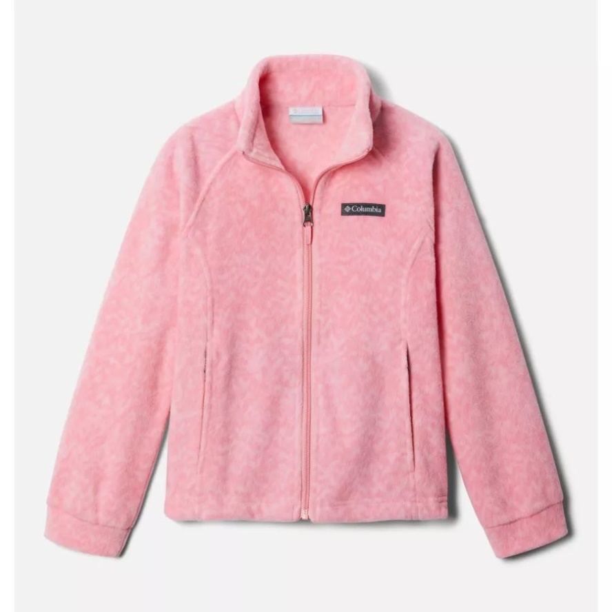 Columbia Sale Pink Orchid Terrain Girls' Benton Springs II Printed Fleece Jacket