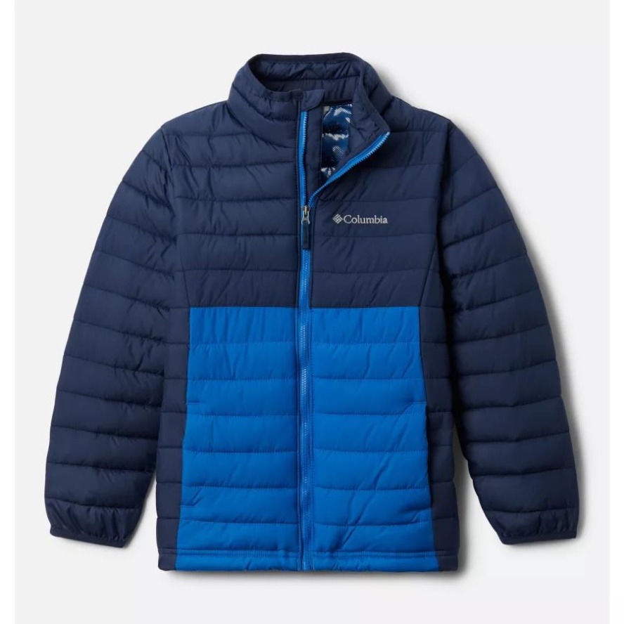 Columbia Sale Powder Lite Boys Jacket Collegiate Navy/Bright Indigo