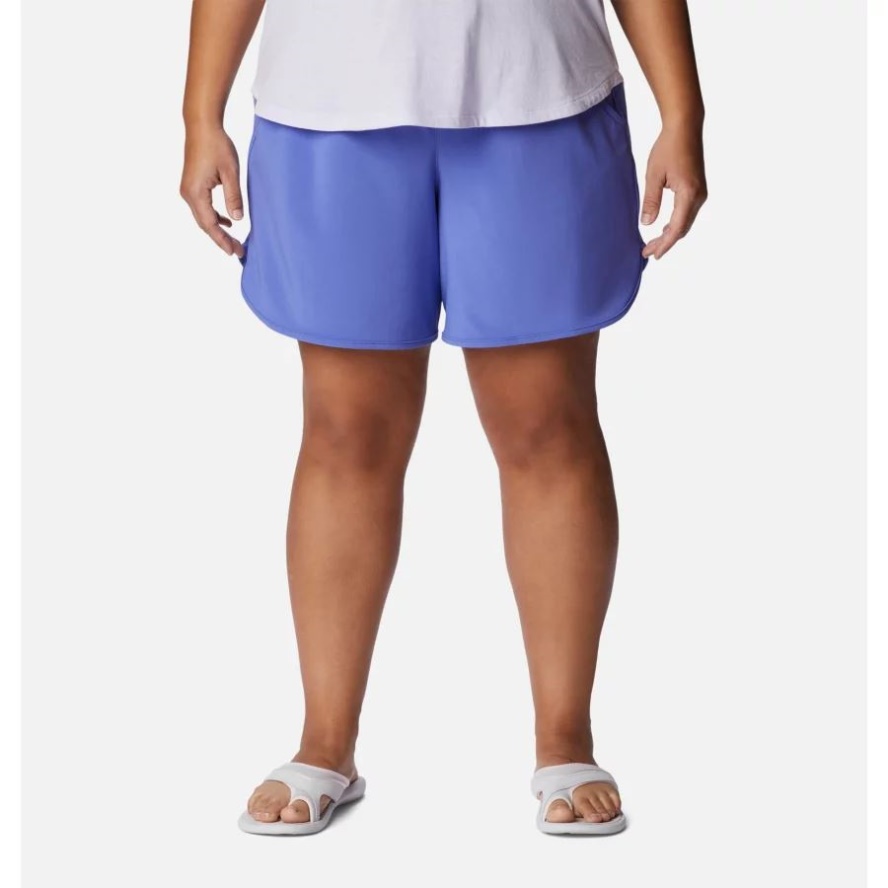 Columbia Sale Purple Lotus Women's Bogata Bay Stretch Shorts Plus Size
