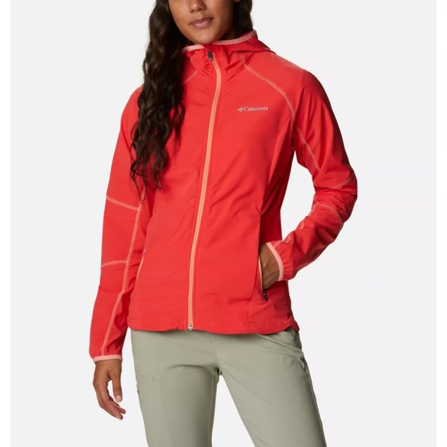 Columbia Sale Red Hibiscus Women's Sweet As Softshell Hoodie