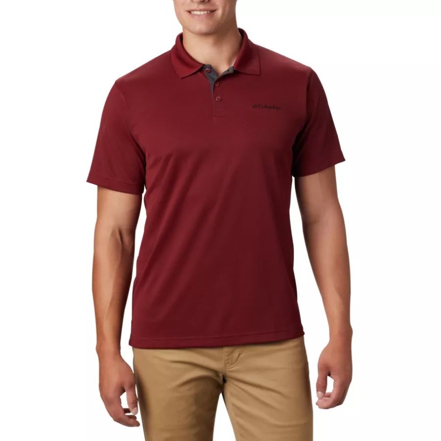Columbia Sale Red Jasper Men's Utilizer Polo Shirt Tall