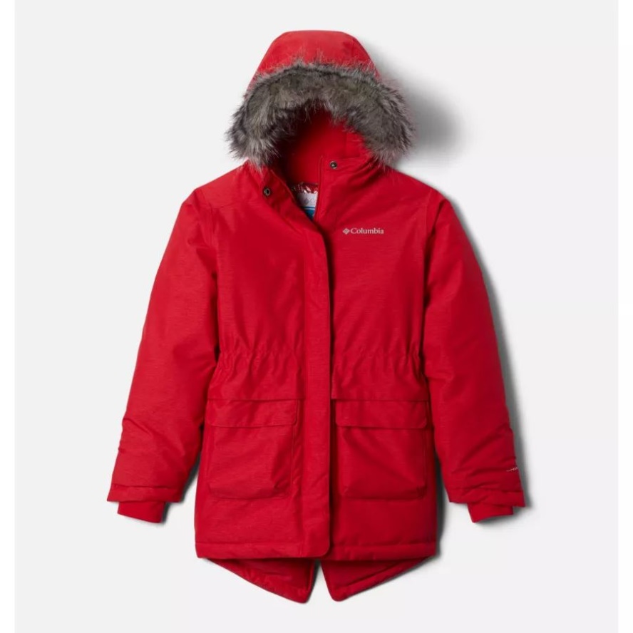 Columbia Sale Red Lily Heather Girls' Nordic Strider Jacket